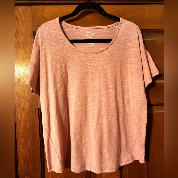 X pbx pro Light pink short sleeve slub tee sz L - Picture 1 of 3